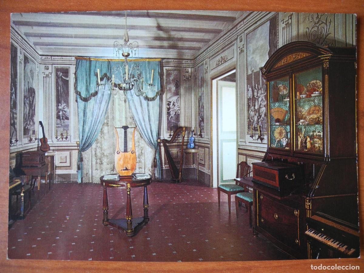 Postales: Sitges. Museo Romantico Provincial. Casa Llopis. Sala de m&uacute;sica. Ed. Escudo de oro 7. Nueva
