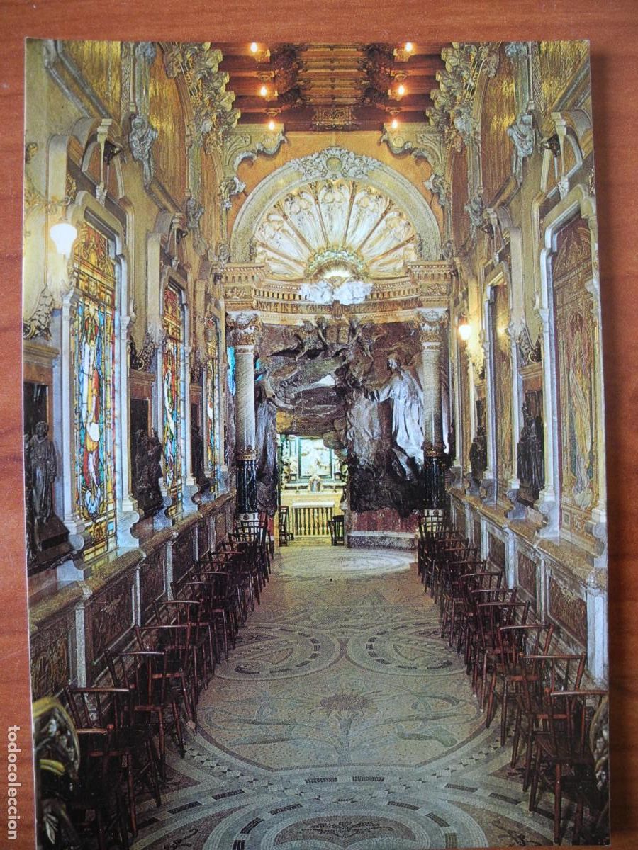 Postales: Manresa. Vest&iacute;bulo de la Cueva de San Ignacio. Ed. Vert n. 28. Nueva.