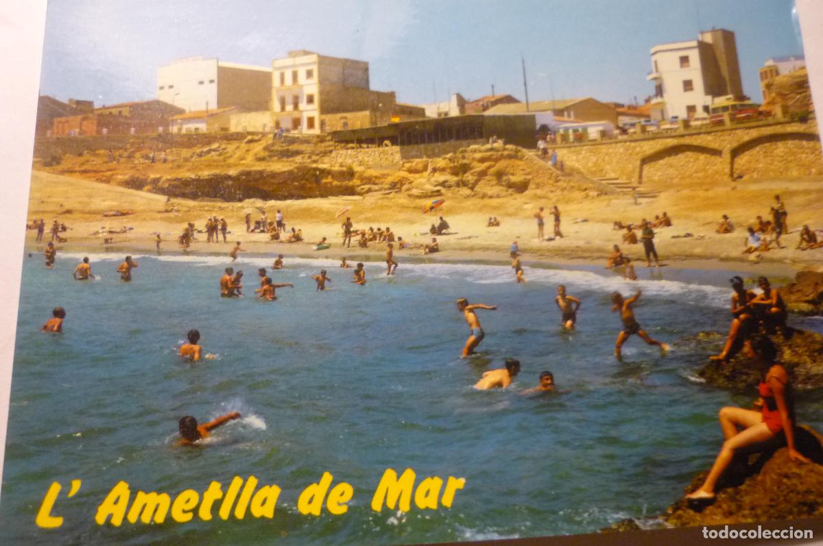 Postales: postal ametlla de mar playa algue restaurante puntaire cm