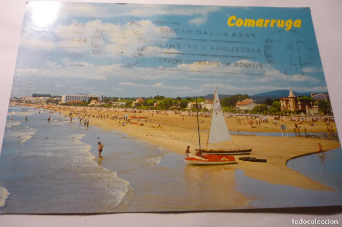 Postales: postal comarruga playa circulada cm