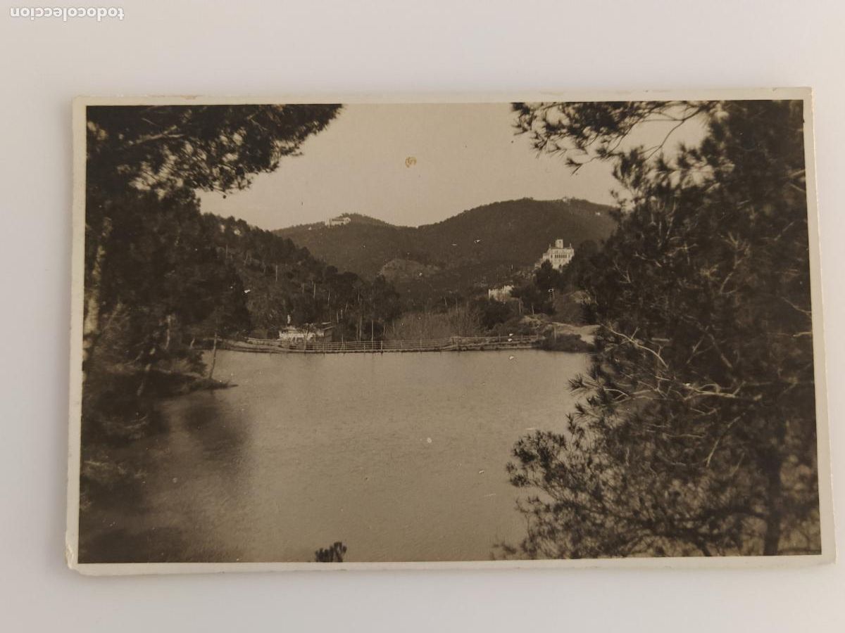 Postales: PANTANO DE VALLVIDRERA - BARCELONA - FOTOGRAFICA - POSTAL ANTIGUA -(116.314)