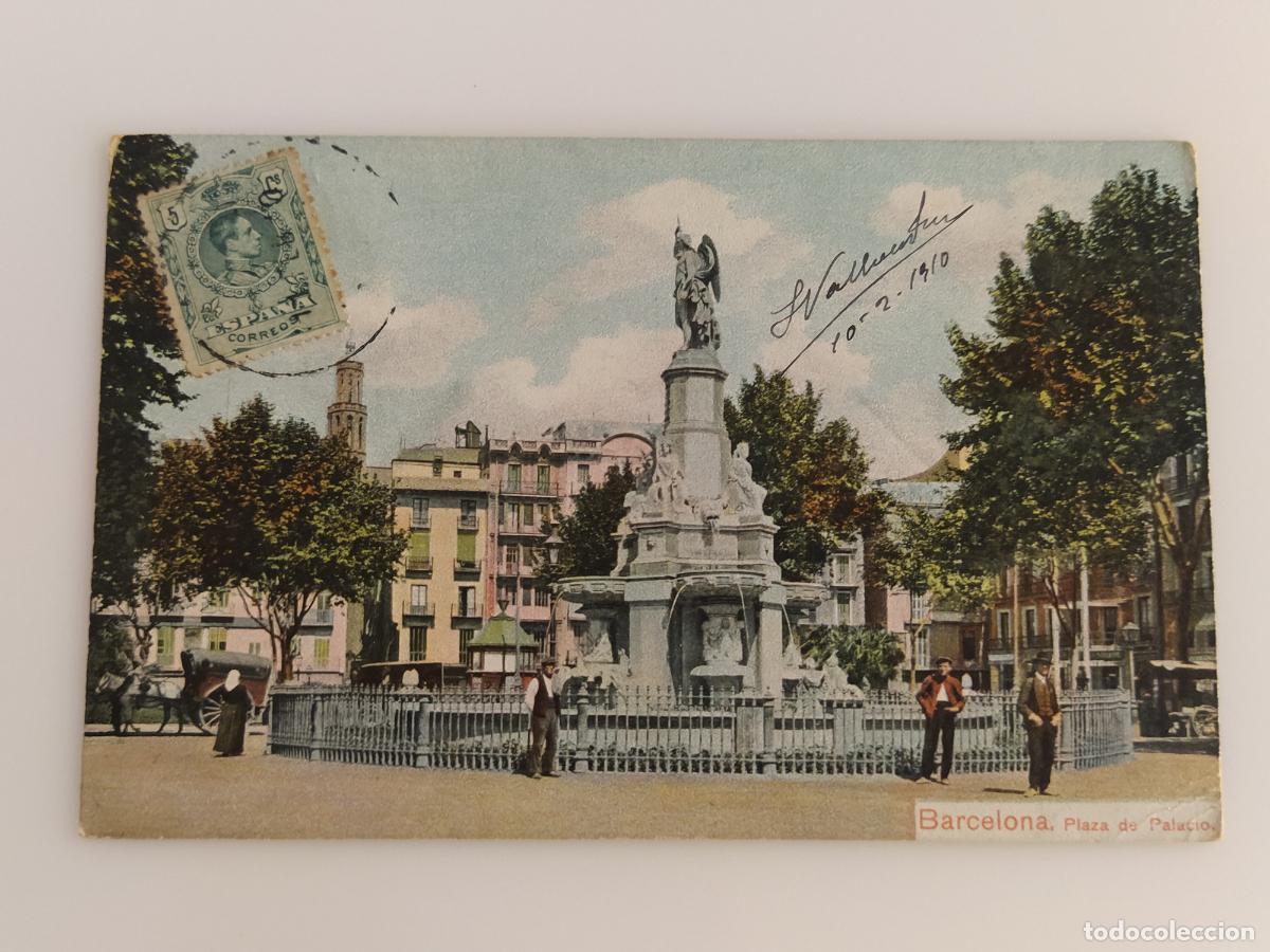 Postales: BARCELONA - PLAZA DE PALACIO - EDITOR JAIME VI&Ntilde;AS - POSTAL ANTIGUA -(116.327)