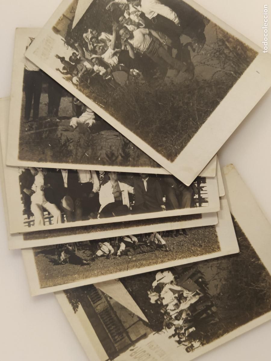 Postales: HOMBRES EN BICICLETA, EL REGULADOR RELOJERIA ETC- LOTE DE 7 POSTALES FOTOGRAFICAS ANTIGUAS-(116.389)