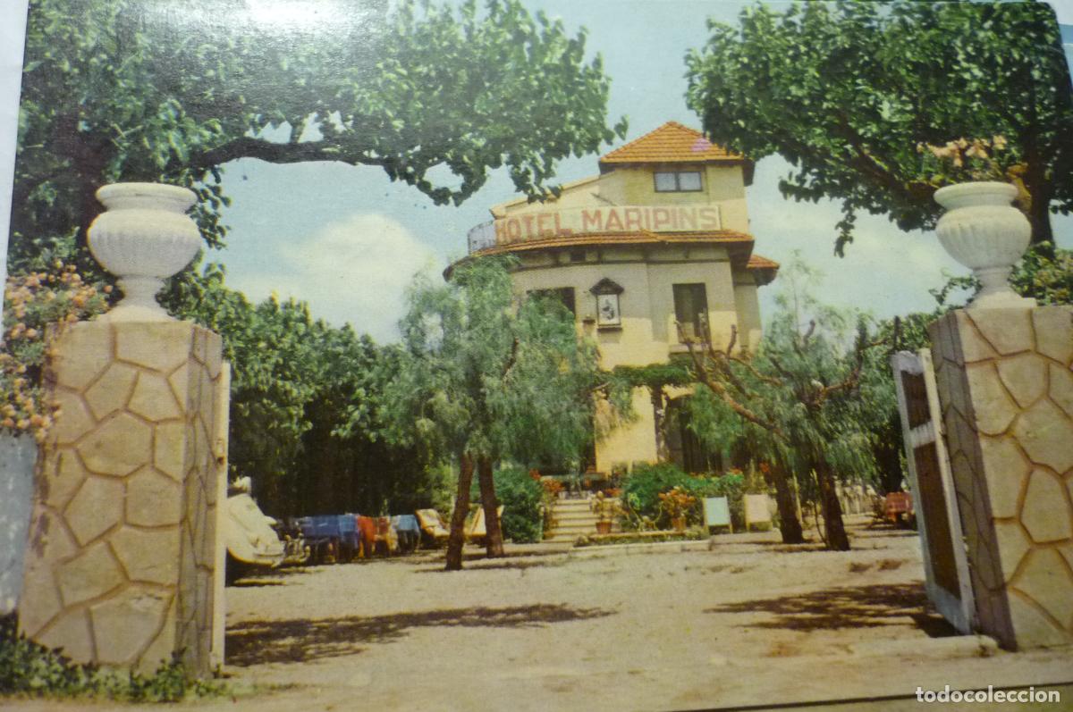 Postales: postal malgrat hotel maripins circulada cm