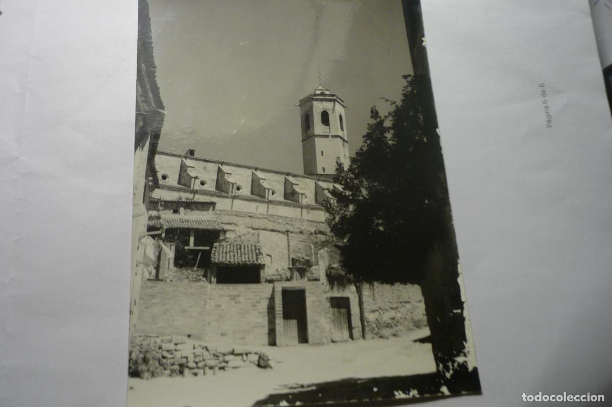 Postales: postal bellpuig lateral iglesia y campanario cm