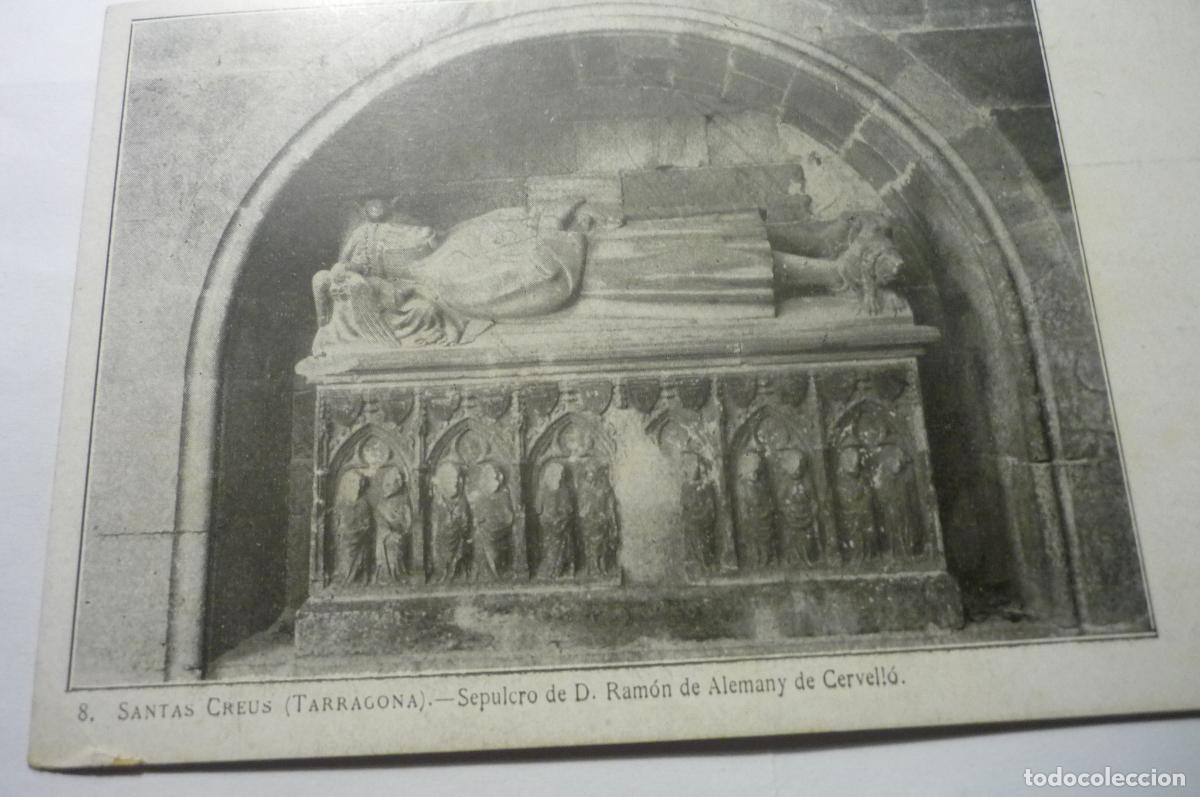 Postales: postal santas creus sepulcro d ramon alemany cm