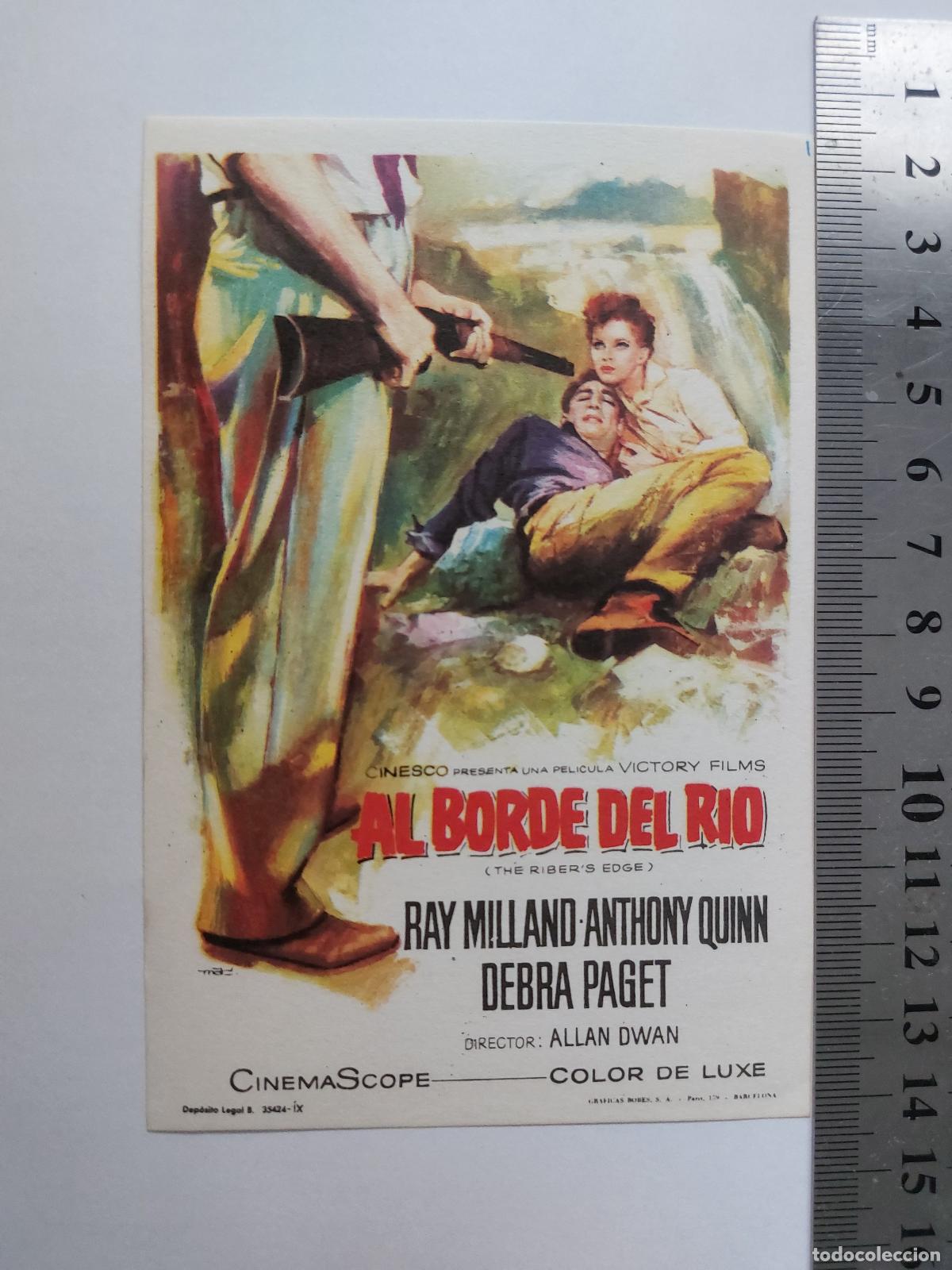 Postales: Estampa promocional de la pelicula Al Borde del Rio
