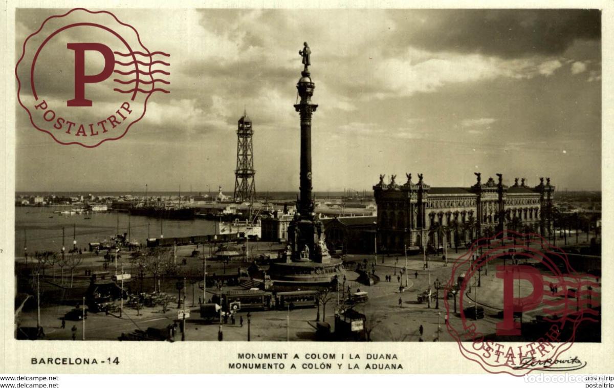 Postales: MONUMENTO A COLON - BARCELONA