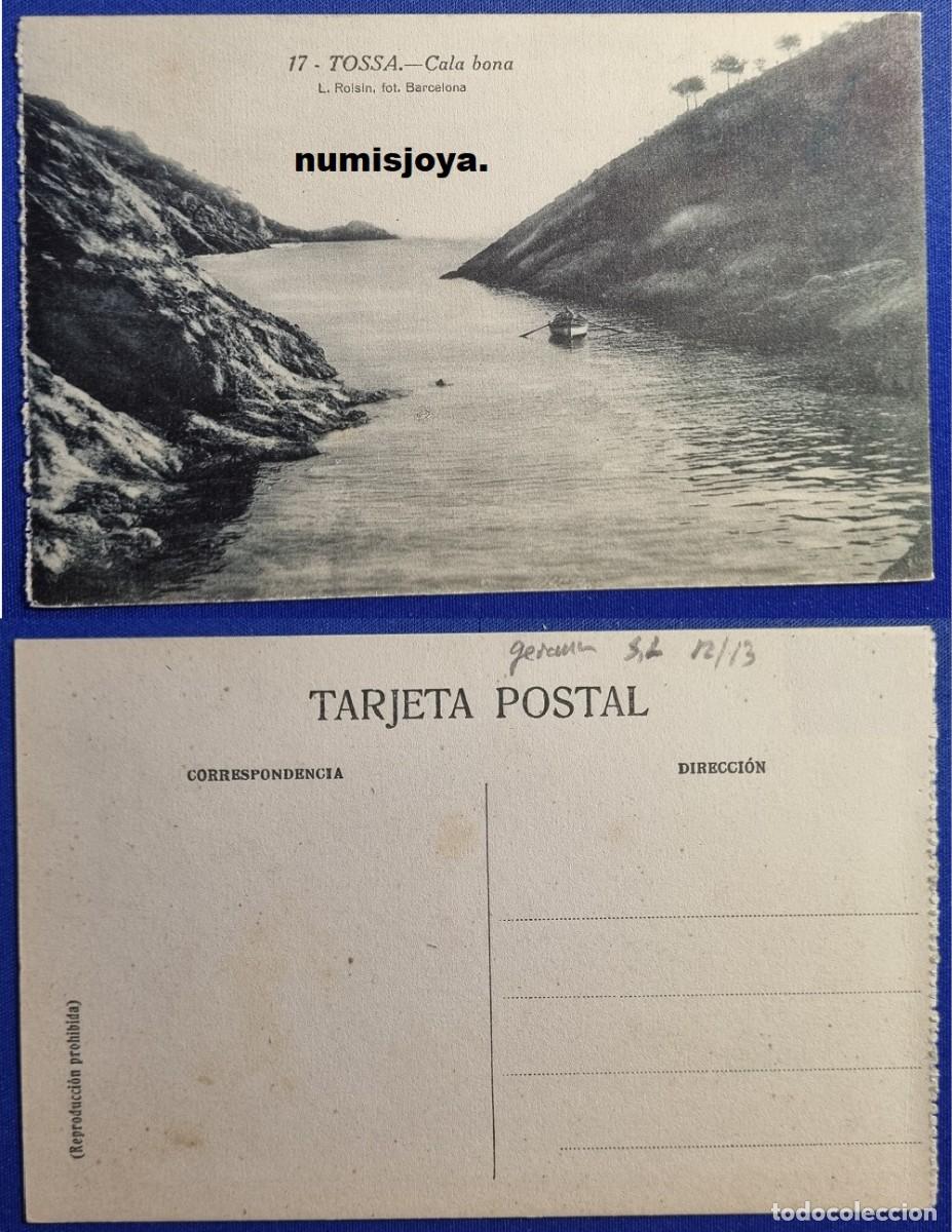 Postales: Postal TOSSA Gerona (Espa&ntilde;a) a&ntilde;o 1910 CALA BONA. Fot. ROISIN.