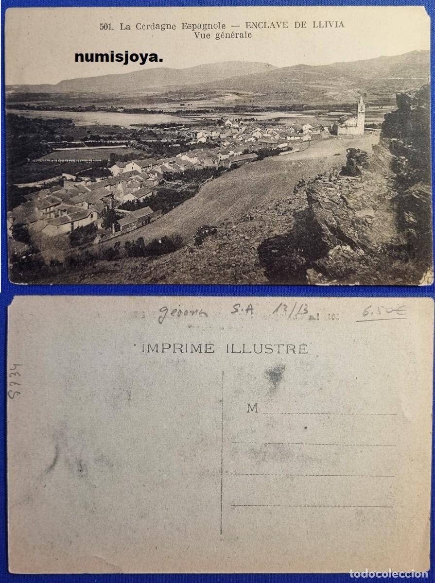 Postales: Postal Gerona (Espa&ntilde;a) a&ntilde;o 1910. La Cerdagne Espagnole ENCLAVE DE LLIVIA.
