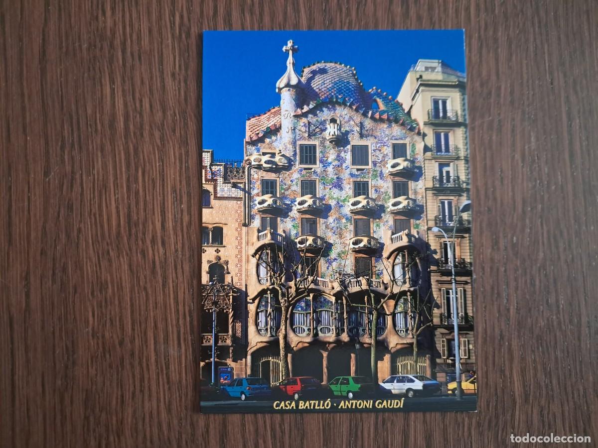 Postales: postal de Espa&ntilde;a, fachada casa Batll&oacute;, Barcelona, Gaud&iacute;. a&ntilde;o 2005.