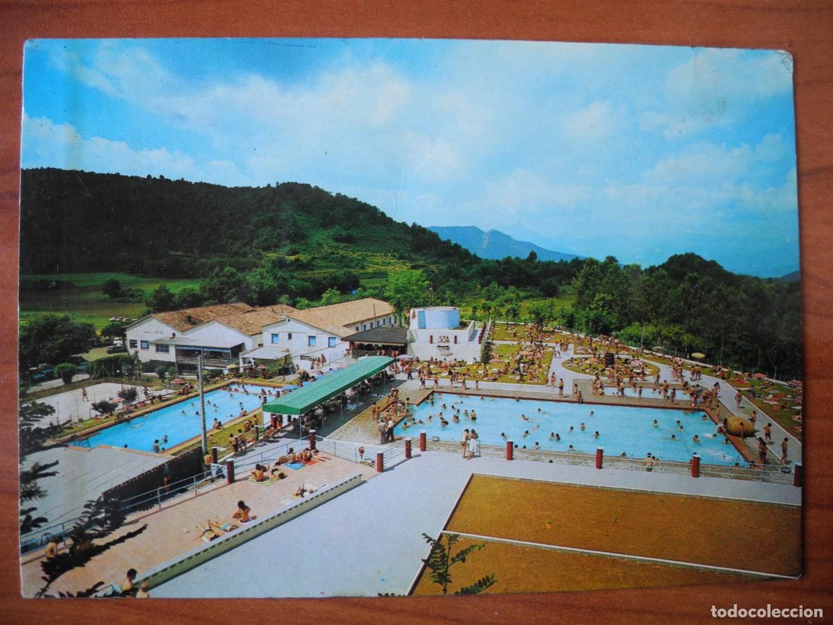 Postales: La Cot. Hostal Can Xel. Piscina. FITER. Escrita.
