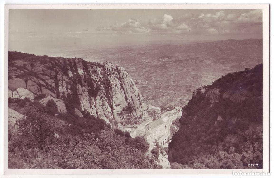 Postales: Montserrat (Barcelona): El Monasterio desde el Funicular. Naviera alemana CM&S No circulada (A&ntilde;os30)