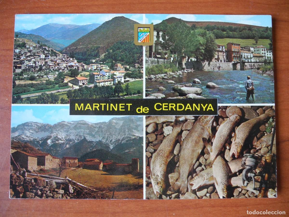 Postales: Martinet de Cerdanya. Bellos paisajes. Ed. Escudo de Oro n. 6117. Escrita con sello 1973.