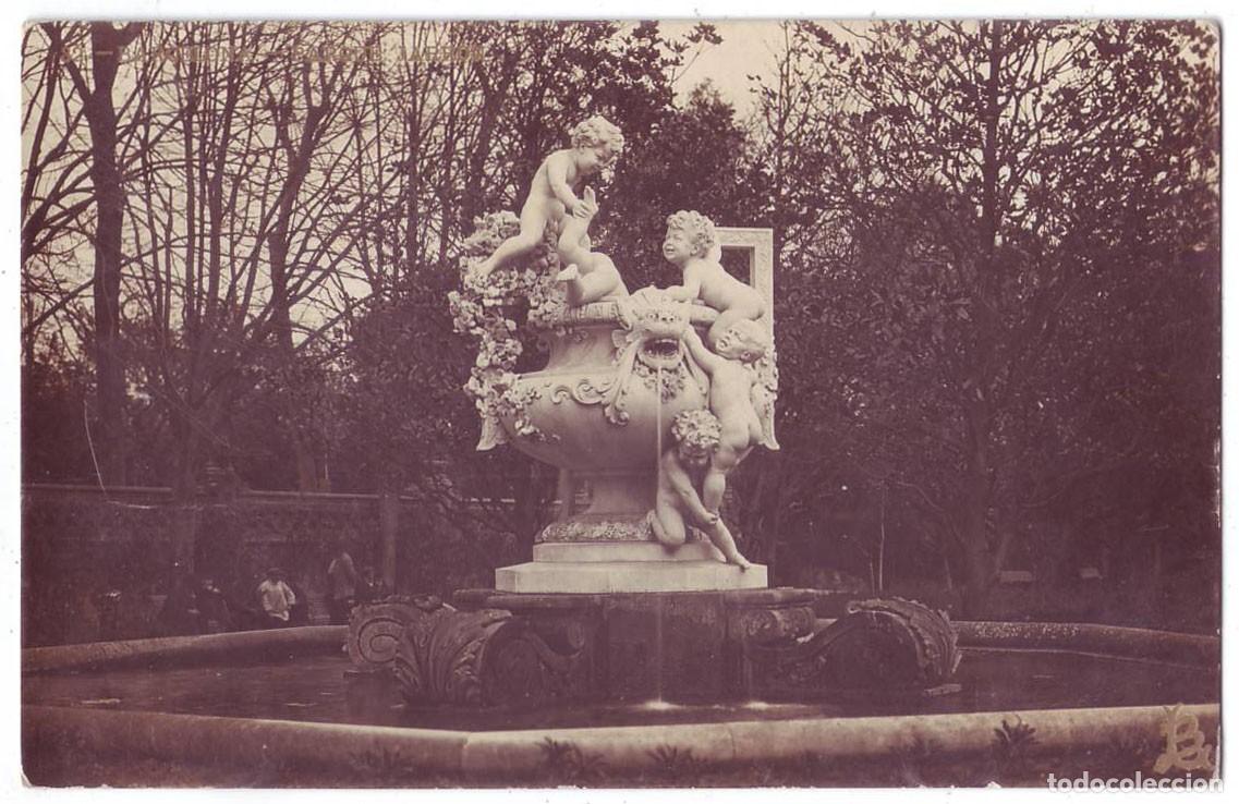 Postales: Barcelona: Parque. Jarr&oacute;n. L.B. (Llu&iacute;s Bartrina). Circulada (A&ntilde;os 10)