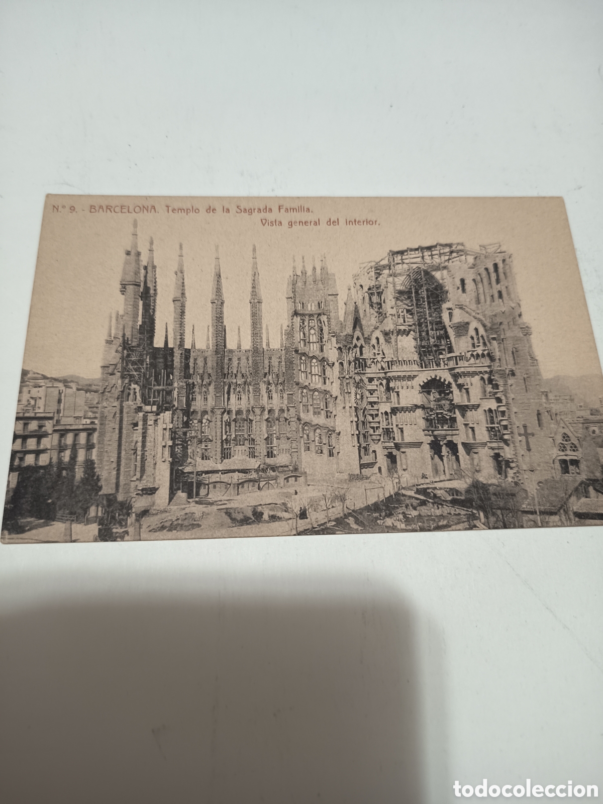 Postales: Templo Sagrada familia interior herederos vda Pla