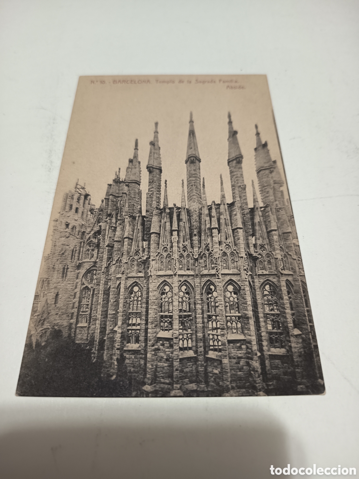 Postales: Barcelona templo de la Sagrada familia &aacute;bside vda Pla