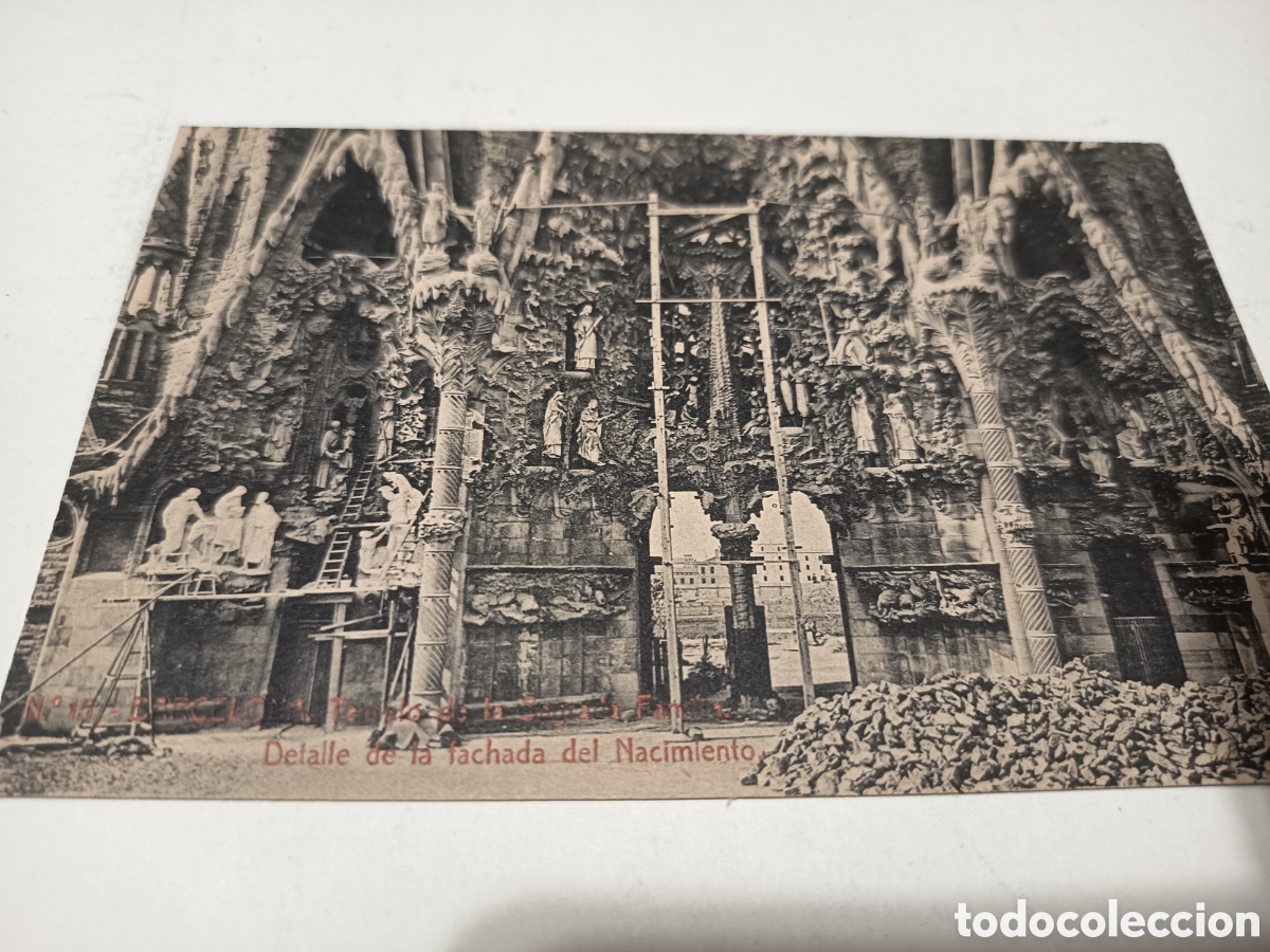 Postales: Sagrada familia fachada del Nacimiento herederos vda Pla