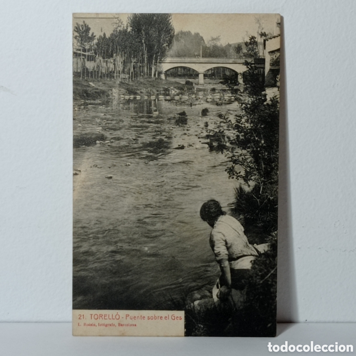 Postales: TORELL&Oacute;, PUENTE SOBRE EL GES