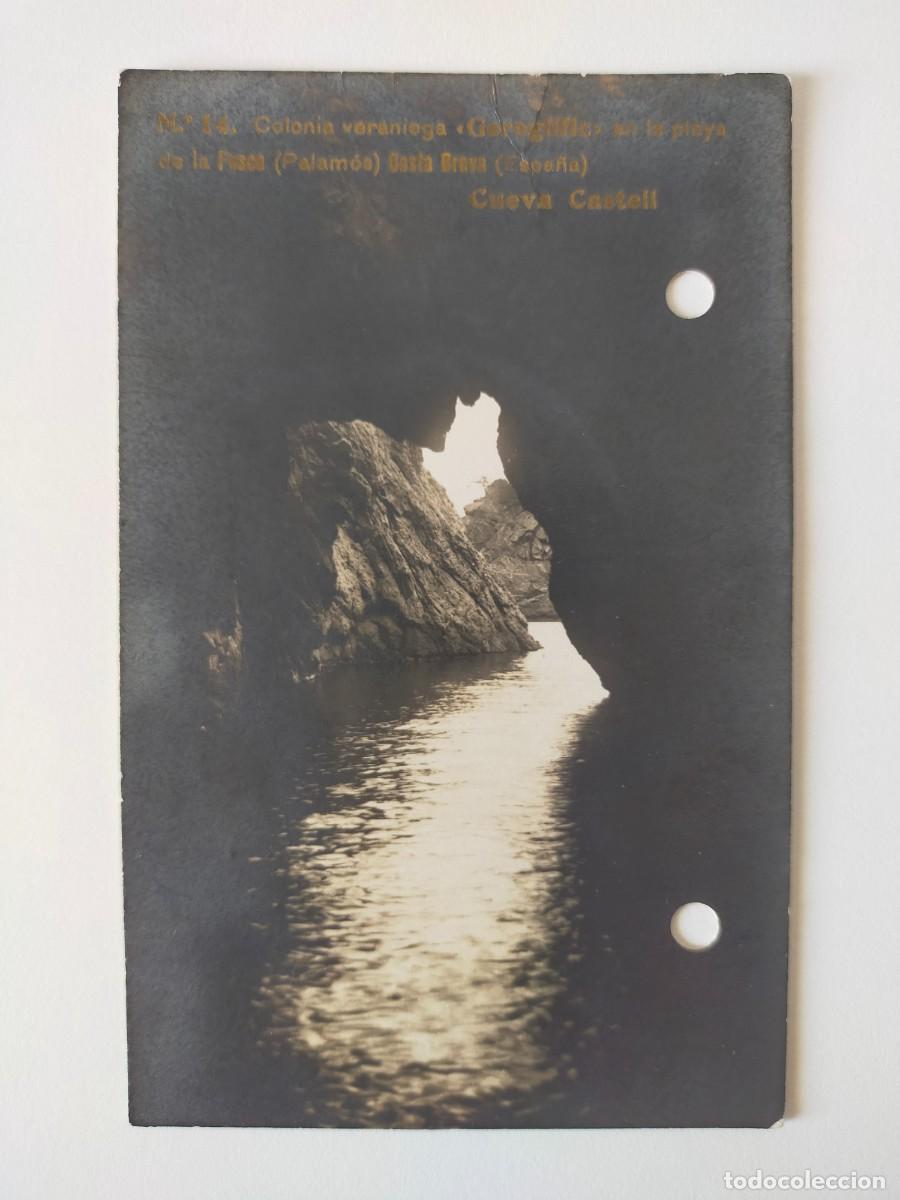 Postales: Tarjeta Postal PALAMOS (Gerona): Colonia veraniega Geroglific, Cueva Castell - Sin Editor - Escrita