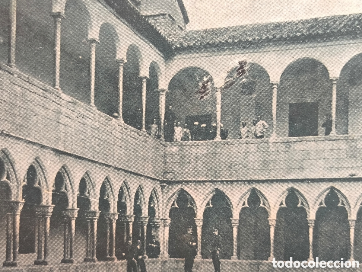 Postales: GIRONA CLAUSTRE SANT DOM&Egrave;NEC POSTAL FOTOTIPIA CIRCULADA 1904