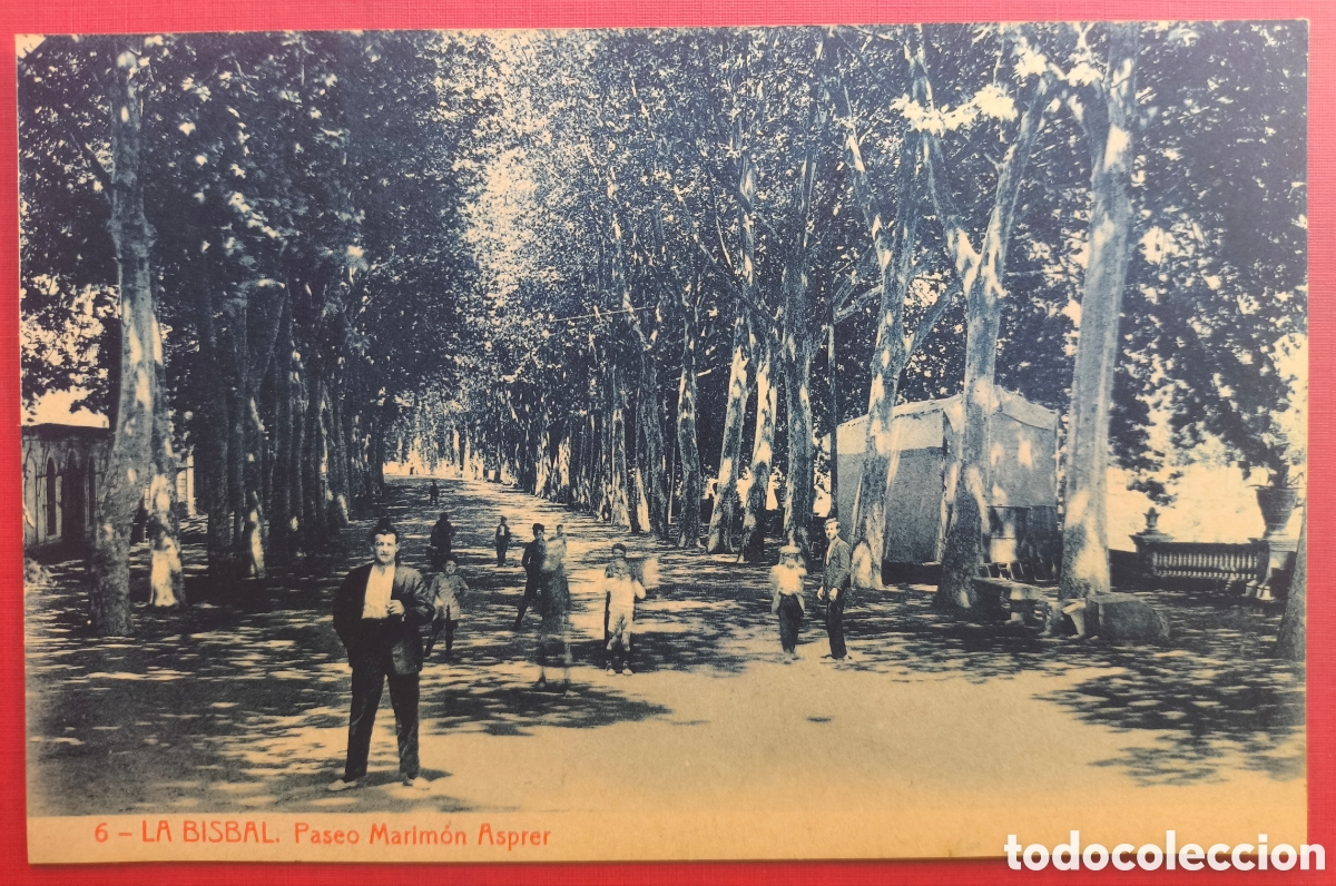 Postales: LA BISBAL PASSEIG MARIMON ASPRER POSTAL ANIMADA FOTOTIPIA GIRONA C. 1915