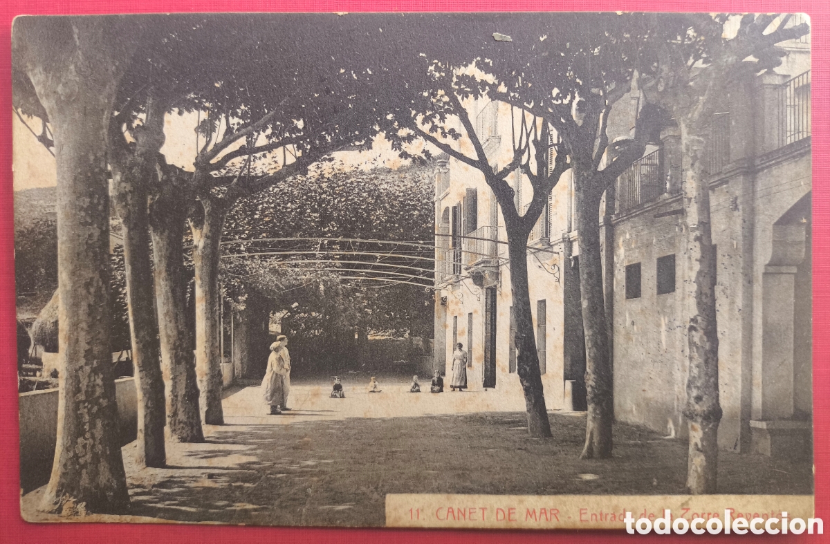 Postales: CANET DE MAR CAN RAVENT&Oacute;S POSTAL ANIMADA FOTOTIPIA MARESME BARCELONA C. 1915