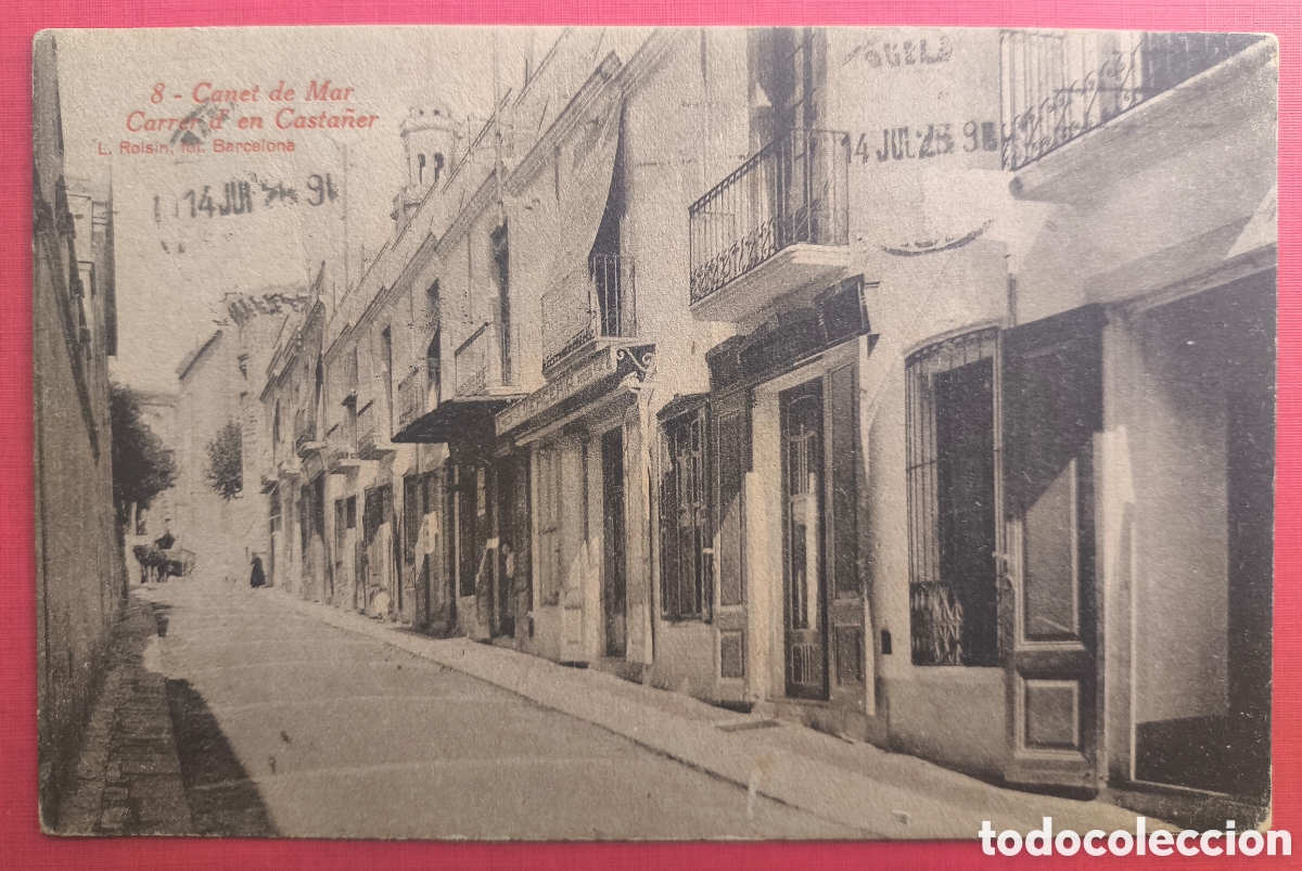 Postales: CANET DE MAR CARRER CASTANYER POSTAL FOTOTIPIA CIRCULADA MARESME BARCELONA 1926
