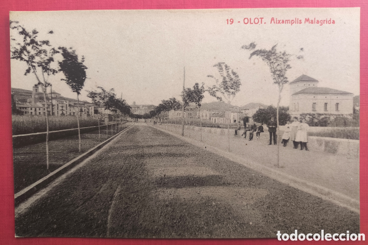 Cartoline: OLOT EIXAMPLE MALAGRIDA POSTAL FOTOTIPIA LA GARROTXA GIRONA C. 1910