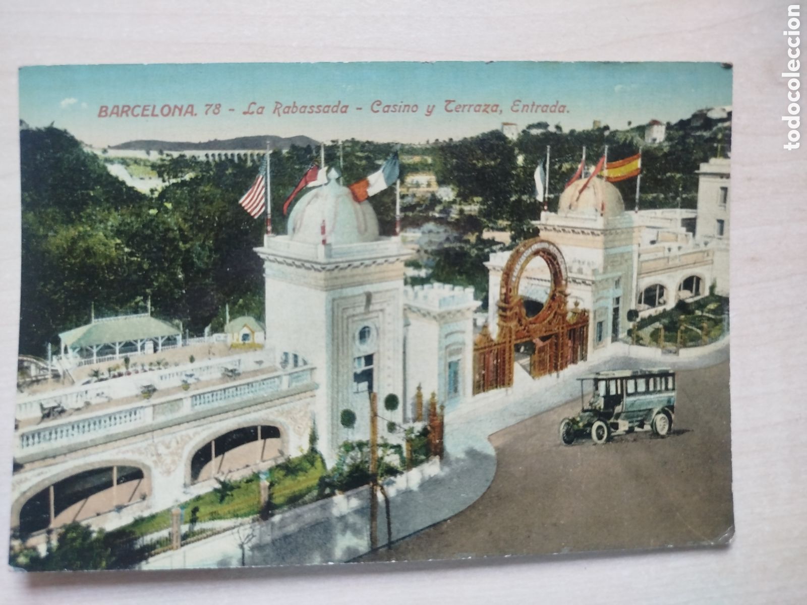 Postales: Postal Antigua Barcelona - Casino de la Rabassada - Ed. Venini - Coloreada
