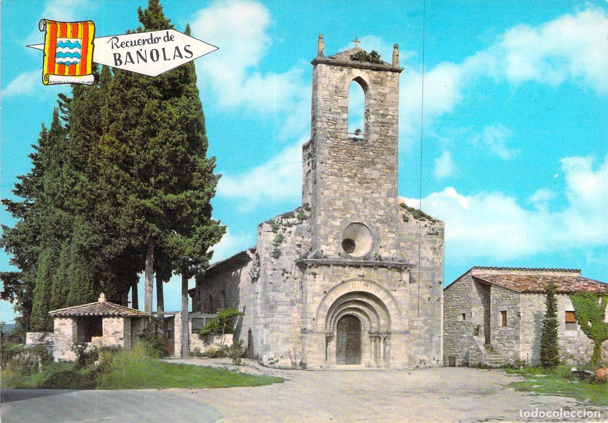 Postales: Postal de la Iglesia Parroquial de Porqueras en Ba&ntilde;olas