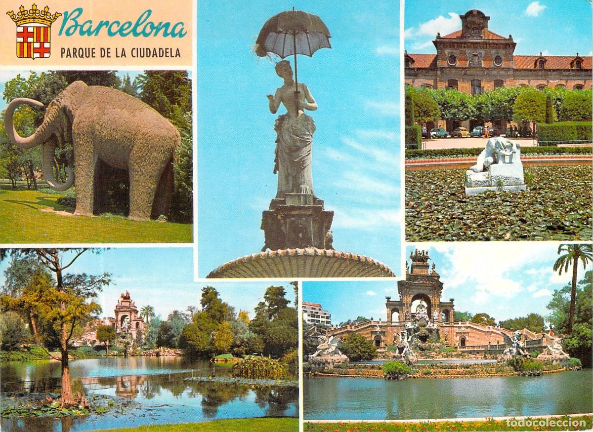 Postales: Postal de Barcelona Parque de la Ciudadela con vistas variadas