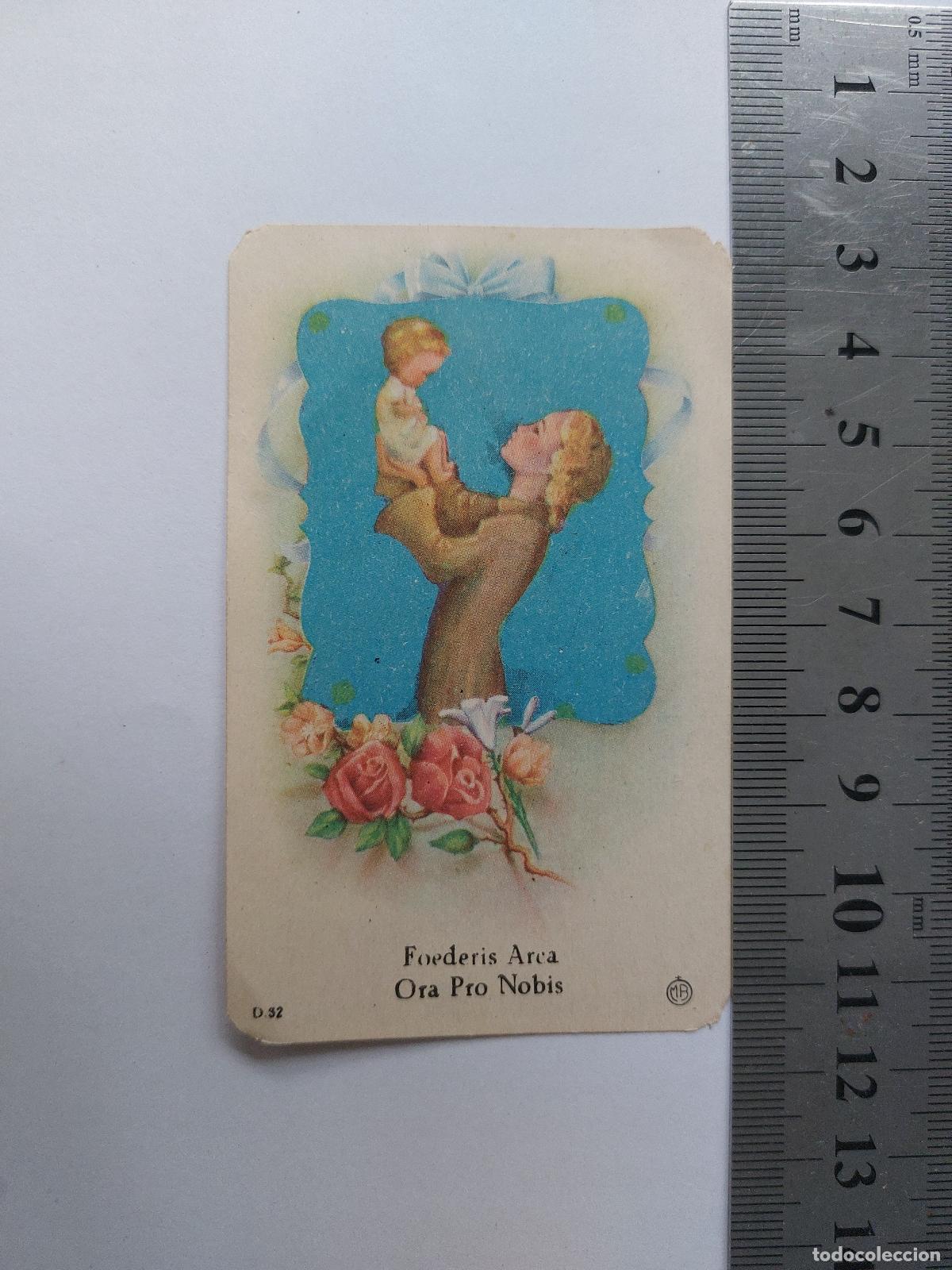 Postales: Estampa devocional de la Sant&iacute;sima Virgen con oraci&oacute;n y novena