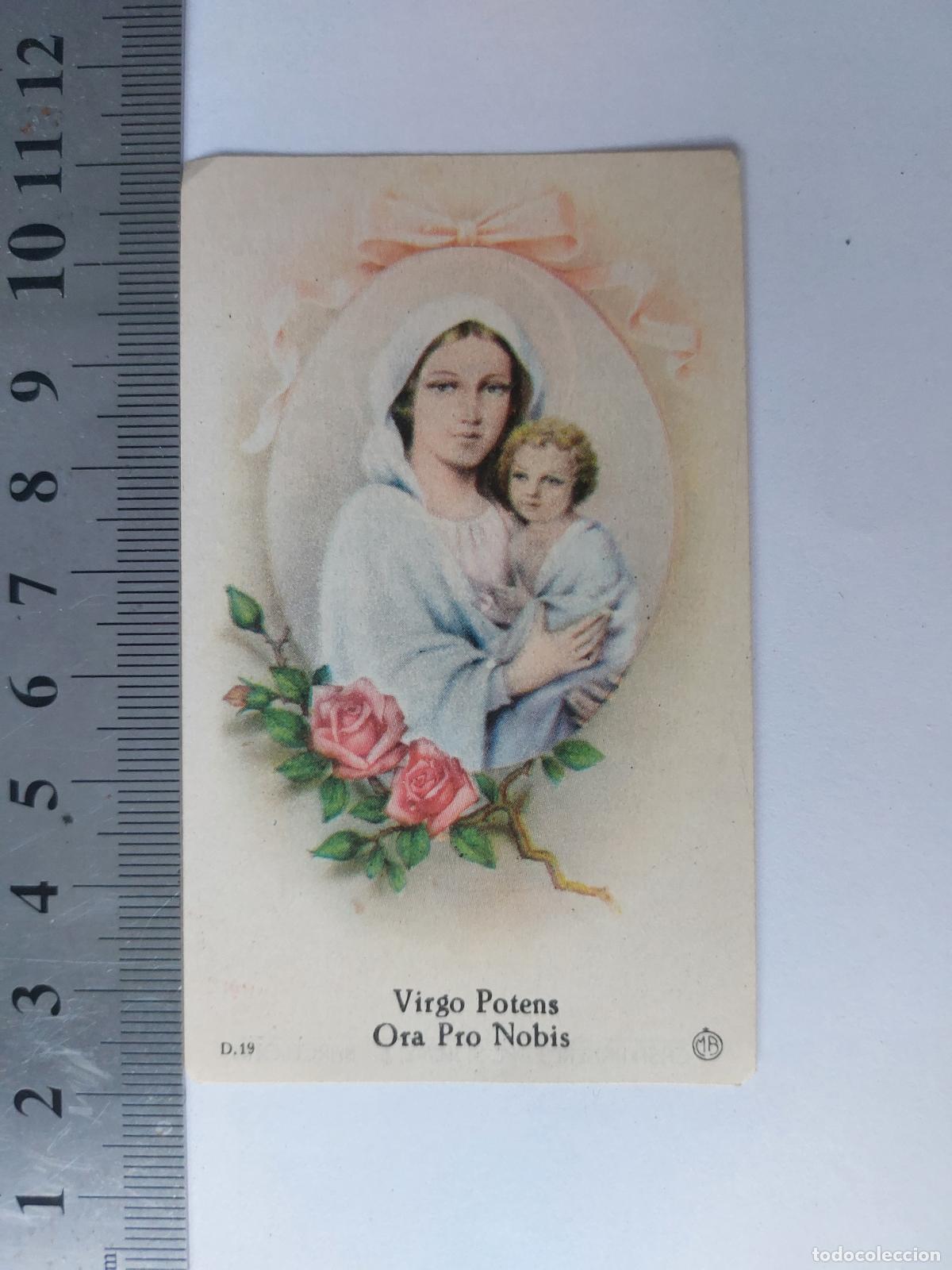 Postales: Estampa religiosa estampa Virgen Mar&iacute;a con Ni&ntilde;o Jes&uacute;s Barcelona