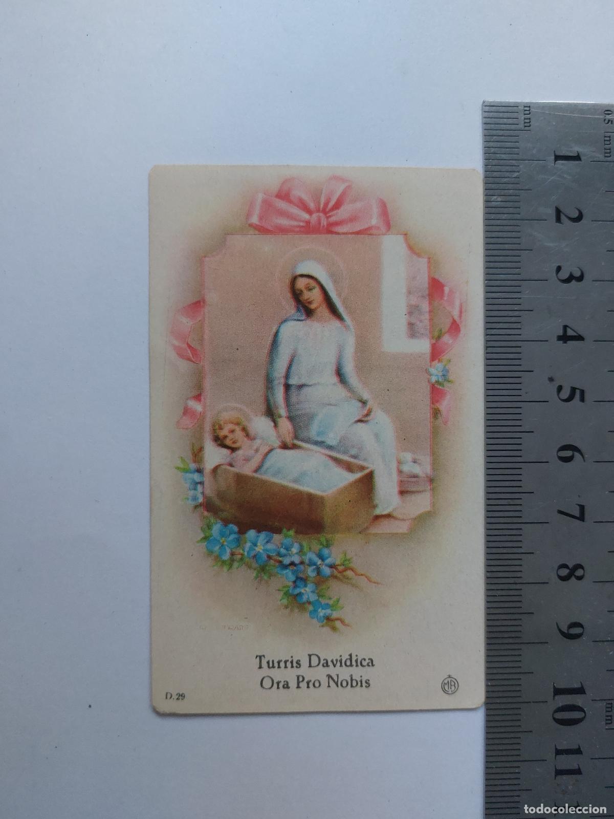 Postales: Estampa devocional religiosa Virgen Mar&iacute;a y Ni&ntilde;o Jes&uacute;s
