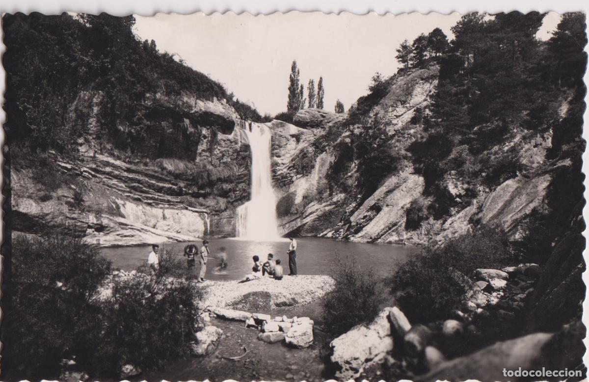 Postales: BORRED&Agrave; (BARCELONA) GORG DEL SALT &ndash; EDICI&Oacute;N R.HERAS &ndash; CIRCULADA 1956