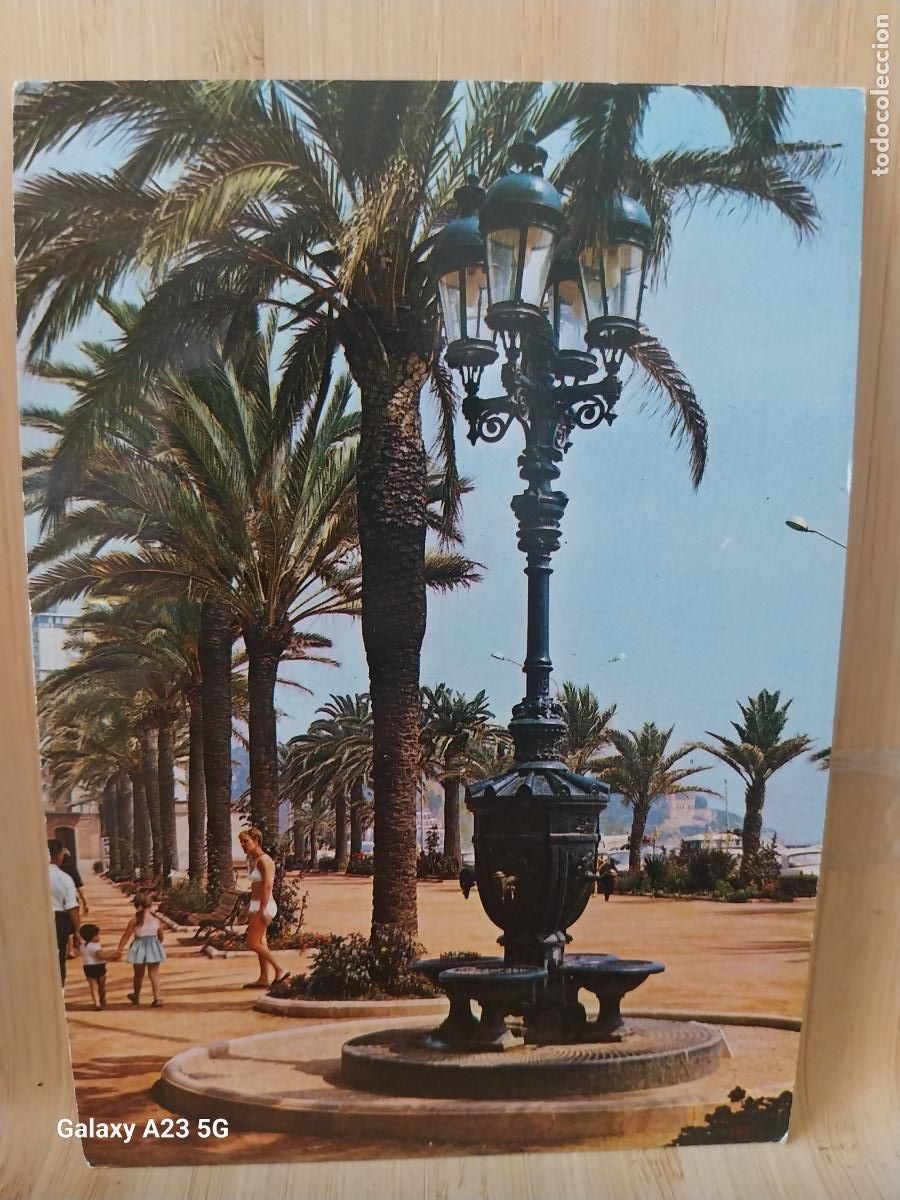 Postales: PASEO JACINTO VERDAGUER LLORET DE MAR ED MURCIA BLANES 334 SC ORIGINAL ANIMADA FAROLA FUENTE