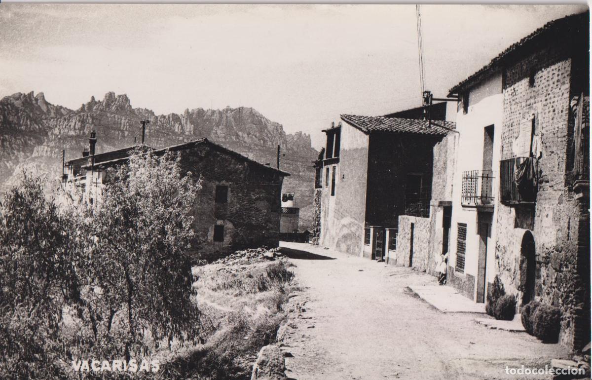 Postales: VACARISSES (TARRAGONA) VISTA DEL POBLE &ndash; ESCRITA 1960