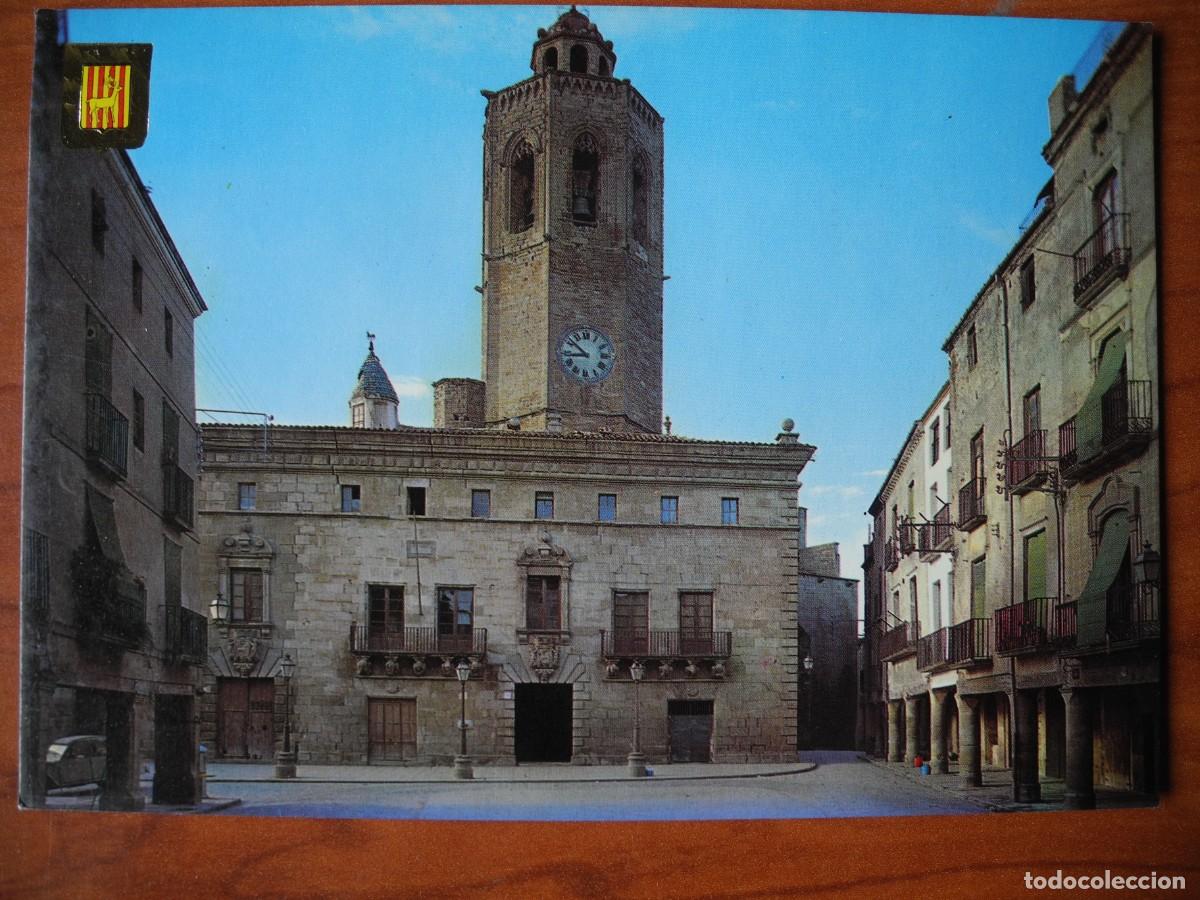 Postales: Cervera. Pla&ccedil;a Major. Ajuntament. Escudo de oro n. 6. Circulada 1985