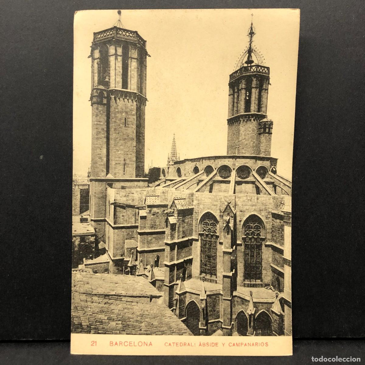 Postales: BARCELONA - CATEDRAL: &Aacute;BSIDE Y CAMPANARIOS - 21 - SAMSOT Y MISS&Eacute; HERMANOS - POSTAL / 3359