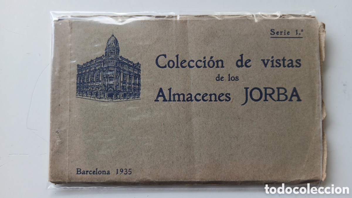 Postales: BARCELONA BLOC LIBRITO DE 12 POSTALES DE LOS ALMACENES JORBA 1935 SERIE 1&ordf; COMPLETO NO ESCRITAS