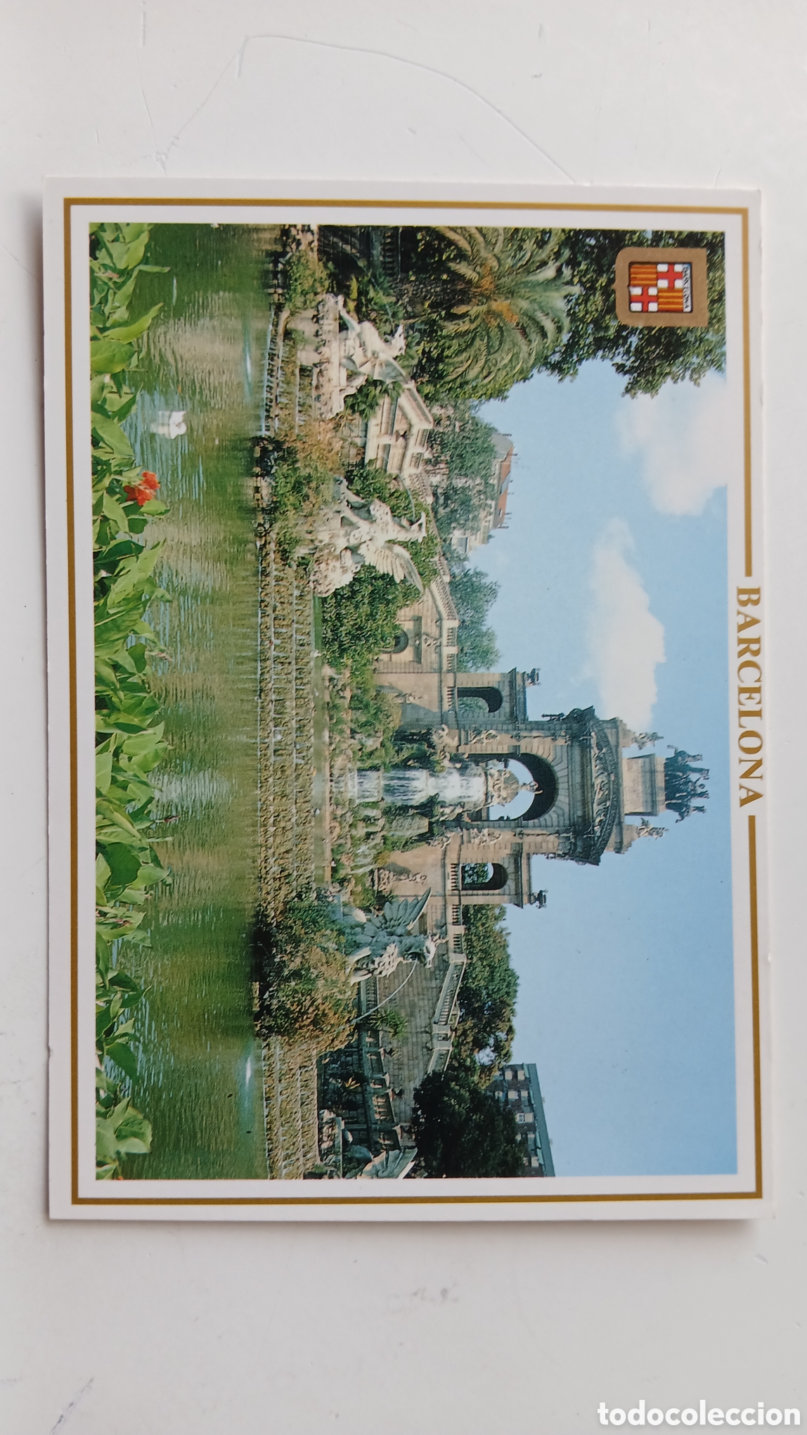 Postales: POSTAL BARCELONA PARC DE LA CIUTADELLA CASCADA ESCUT D'OR N&ordm; 571 SIN CIRCULAS