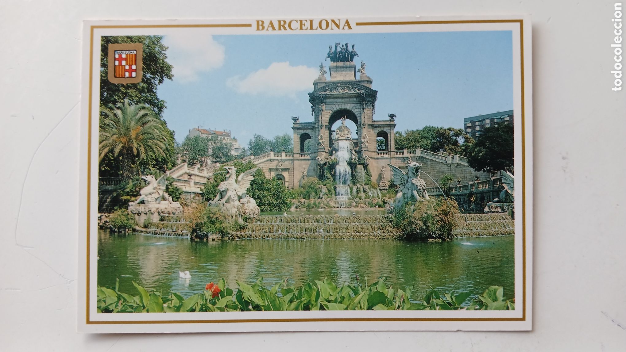 Postales: POSTAL BARCELONA PARC DE LA CIUTADELLA CASCADA ESCUT D'OR N&ordm; 571 SIN CIRCULAS
