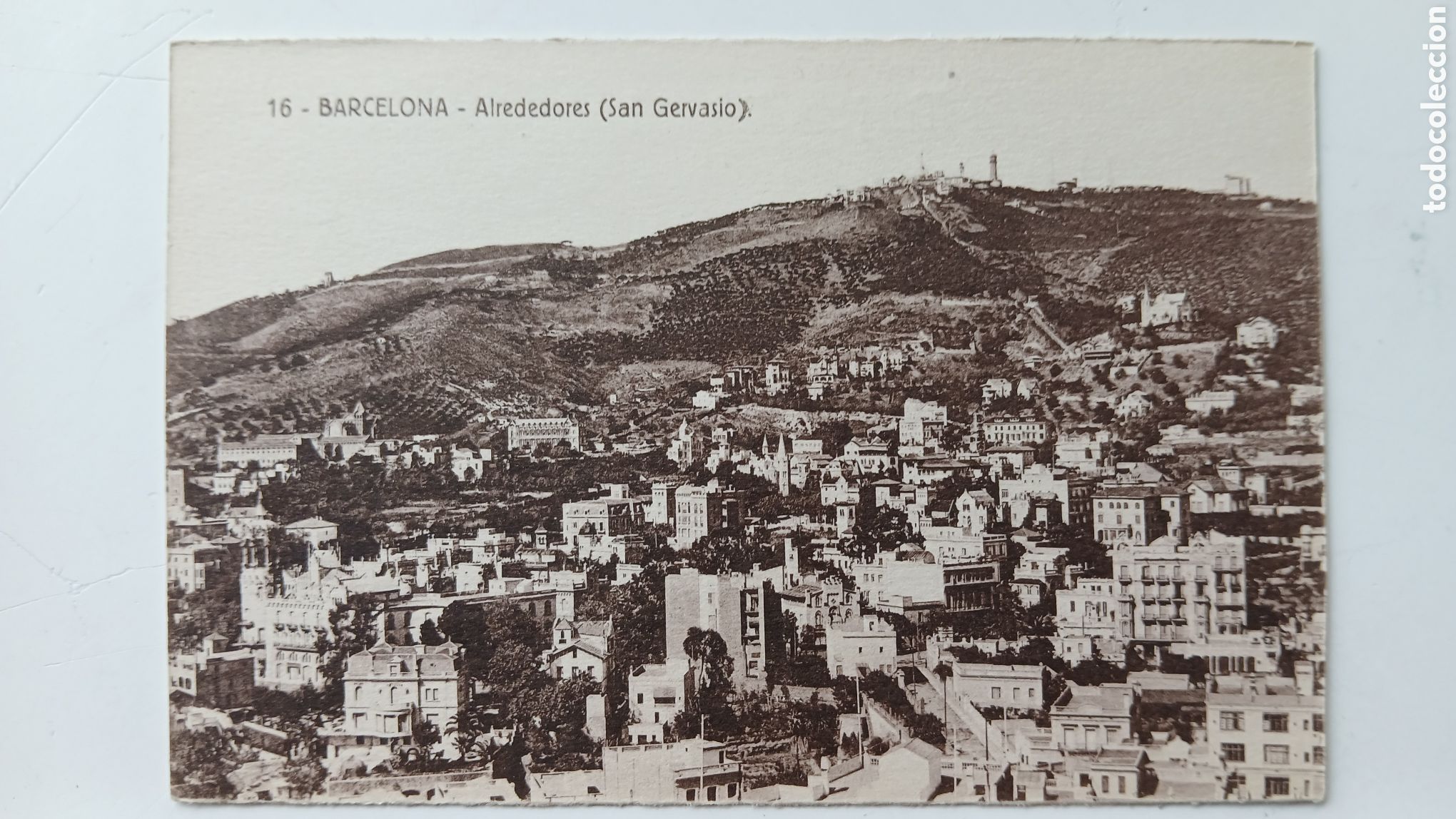 Postales: POSTAL BARCELONA B/N SAN GERVASIO TIBIDABO ROTONDA N&ordm; 16 FERGUI SIN CIRCULAR