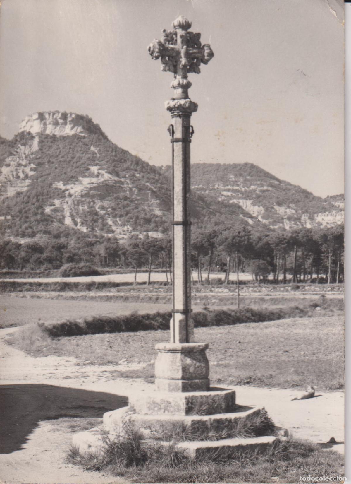 Postales: ELS HOSTALES DE BALENY&Agrave; (BARCELONA) CREU DE TERME DE L'AJUDA - FOTO J.S. - CIRCULADA