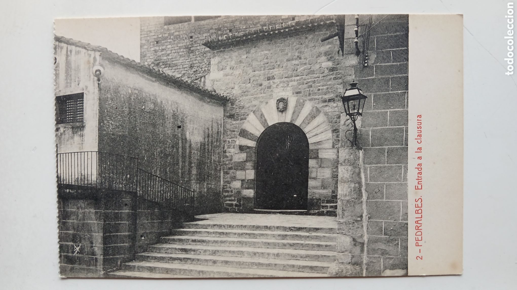 Postales: POSTAL BARCELONA B/N PEDRALBES ENTRADA CLAUSTRE FOTOTIPIA THOMAS N&ordm; 2 SIN CIRCULAR