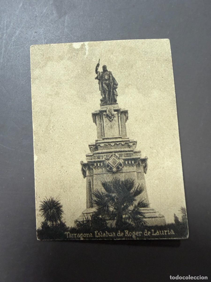 Postales: POSTAL ORIGINAL. D&Eacute;CADA A&Ntilde;OS 30. TARRAGONA. ESTATUA DE ROGER DE LAURIA