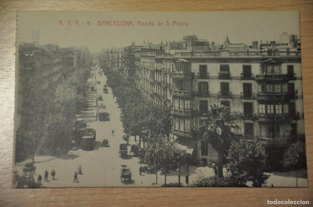 Postales: postal barcelona, ronda s.pedro, atv 6