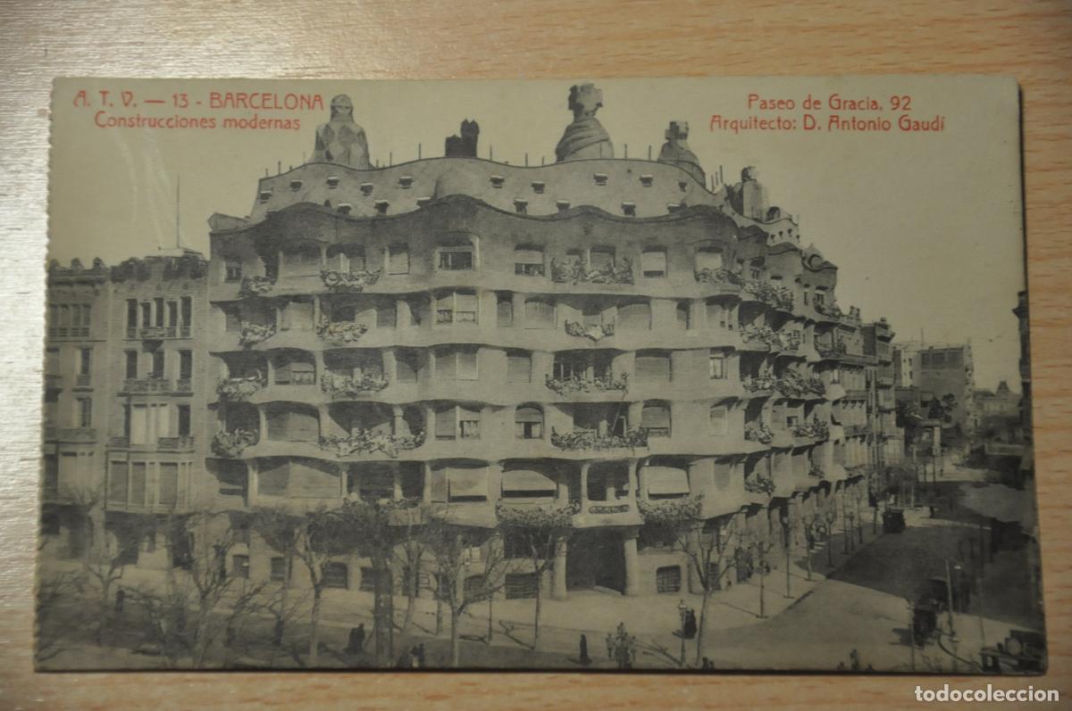 Postales: postal barcelona, construcciones modernas, paseo de gracia 92, atv 13