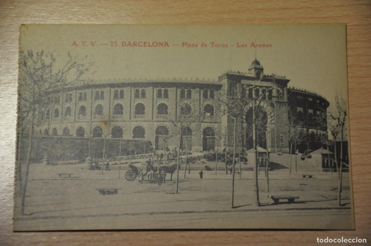 Postkarten: postal barcelona, plaza de toros las arenas, atv 15
